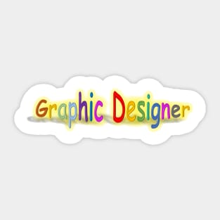 Graphic Designer joke tee Sticker